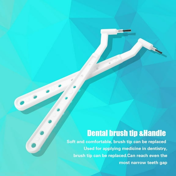 EBTOOLS 100Pcs Disposable Composite Brush Tips + 2 Brushes Handles, Brush Tip, Disposable Composite Brush Tips