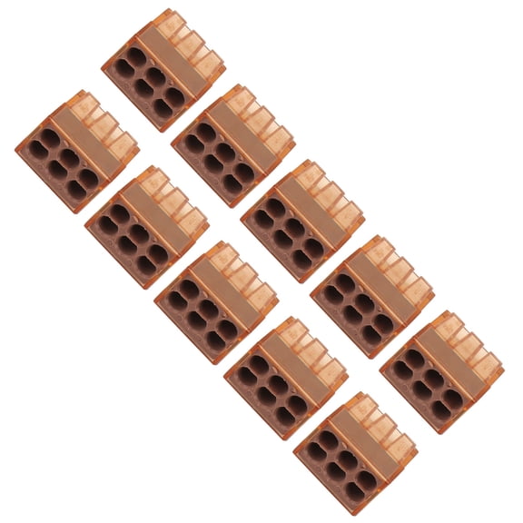 EBTOOLS 10Pcs Push Wire Connector 0.75mm²~4.0mm² Quick Conductor Terminal Block HQ
