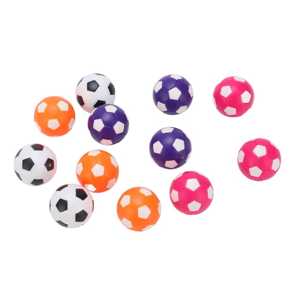 EBTOOLS 12pcs Multicolor Indoor Table Soccer Football Game Replacement Tabletop Game Football Ball,Resin Tabletop Game Football Balls,Tabletop Game Football Balls
