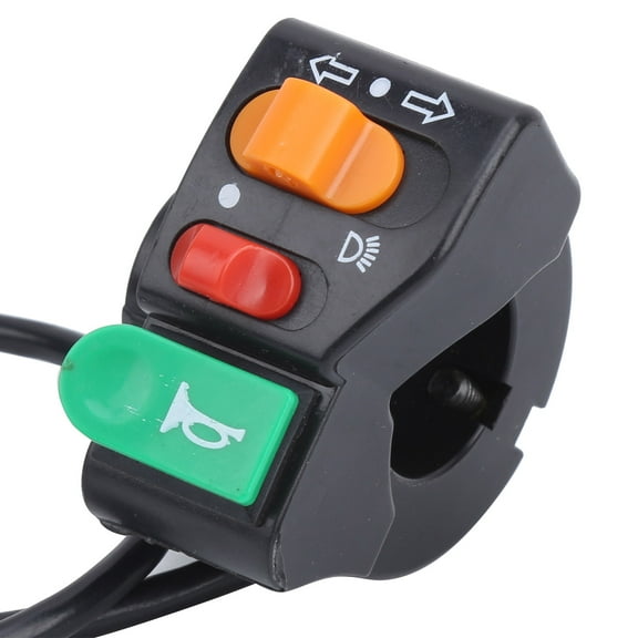 EBTOOLS 2Pcs Electric Bicycles Scooters 3‑in‑1 Lights Turn Signals And Horn Switches