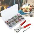thumbnail image 1 of EBTOOLS 804Pcs Snap Fasteners Kit Sewing Button Punching Machine Hand Pressing Plierss Tools 9.5mm,Snap Fasteners,Snap Fasteners Kit, 1 of 8