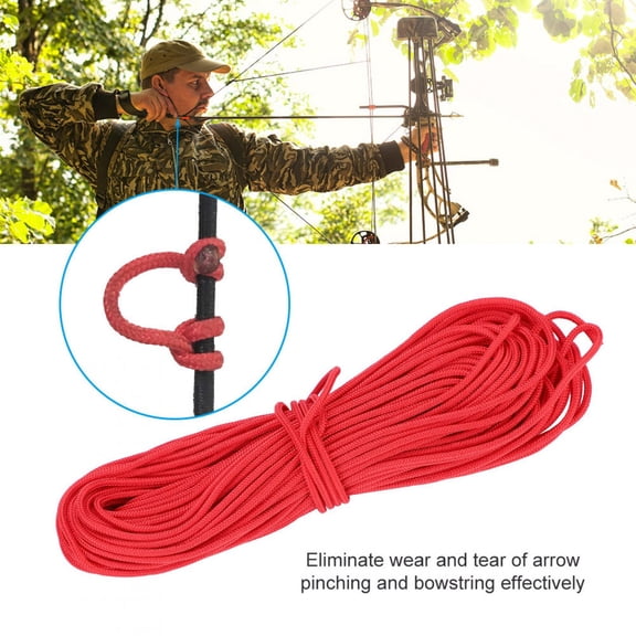 EBTOOLS Archery Compound Bow String Nylon Nock Safe Release D Loop Bowstring Accessory, Bow Nock Loop, Bowstring Release Loop