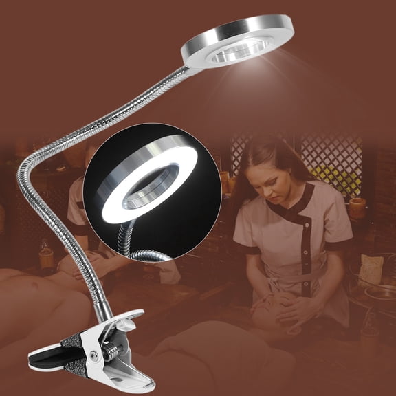 EBTOOLS Beauty Lamp,Portable Manicure Table Lamp LED Light USB Clip Beauty Reading Desk Lamp