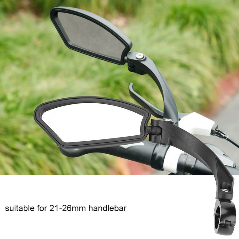 EBTOOLS Bicycle Right Left Handlebar Rear Back View 180 Rotation Mirror for Mountain Road Bikes Bike Mirrors