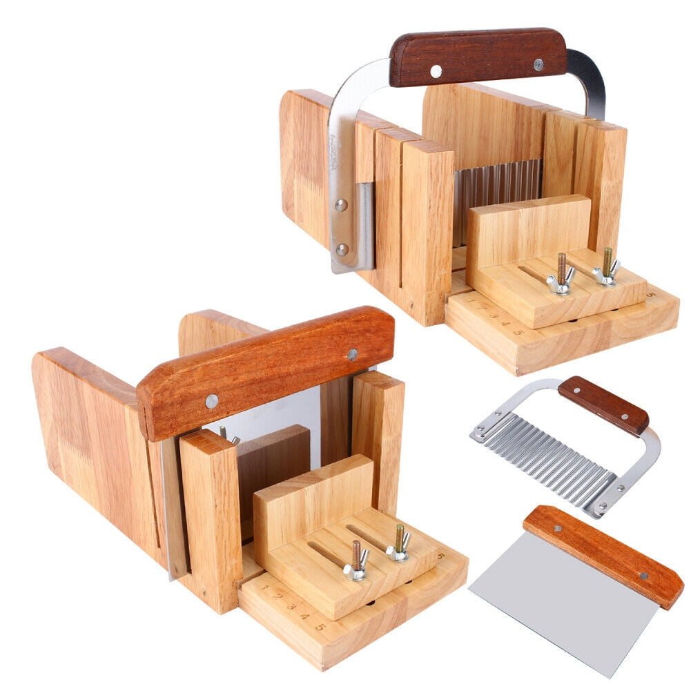 Multifunction Wooden Stainless Soap Cutter Loaf Soap Cutting Tool 