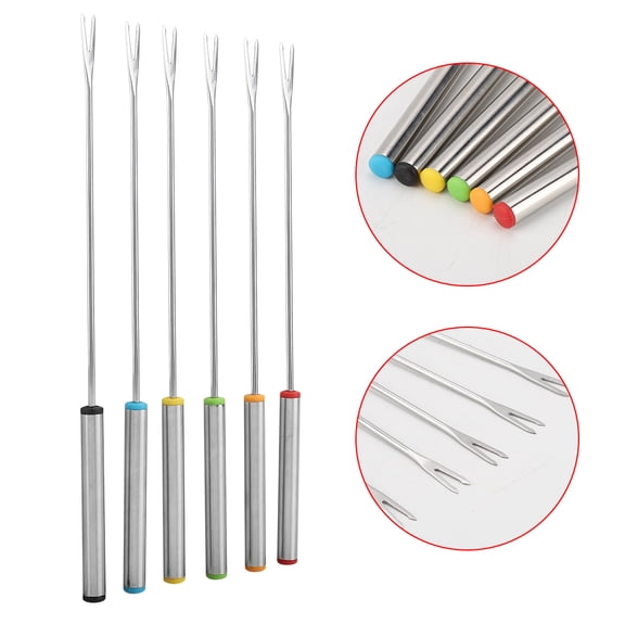 EBTOOLS Fondue Sticks Fondu Fork Set, Fondue Forks, Stainless Steel Fondue Forks, For Cheese Fondue For Chocolate Fountain