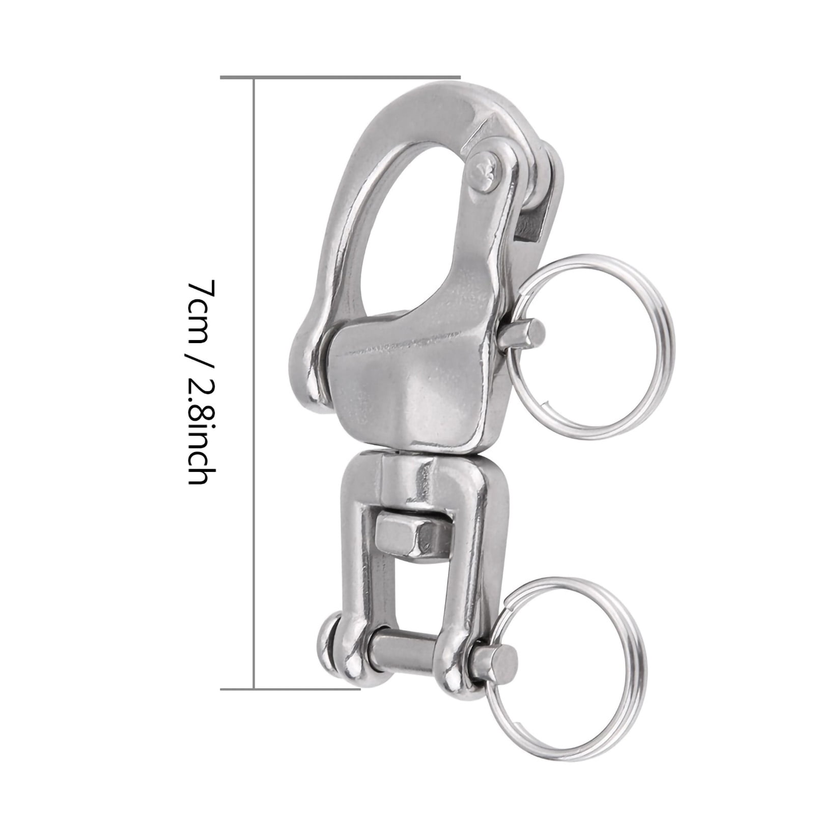 EBTOOLS Jaw Shackle Only Snap Shackle 316 Stainless Steel Jaw Snap