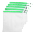 thumbnail image 1 of EBTOOLS Mesh Storage Bag, Mesh Bag Drawstring,15pcs 3 Sized Drawstring Mesh Bags Reusable Sundries Toy Fruit Vegetable Storage Punch, 1 of 8