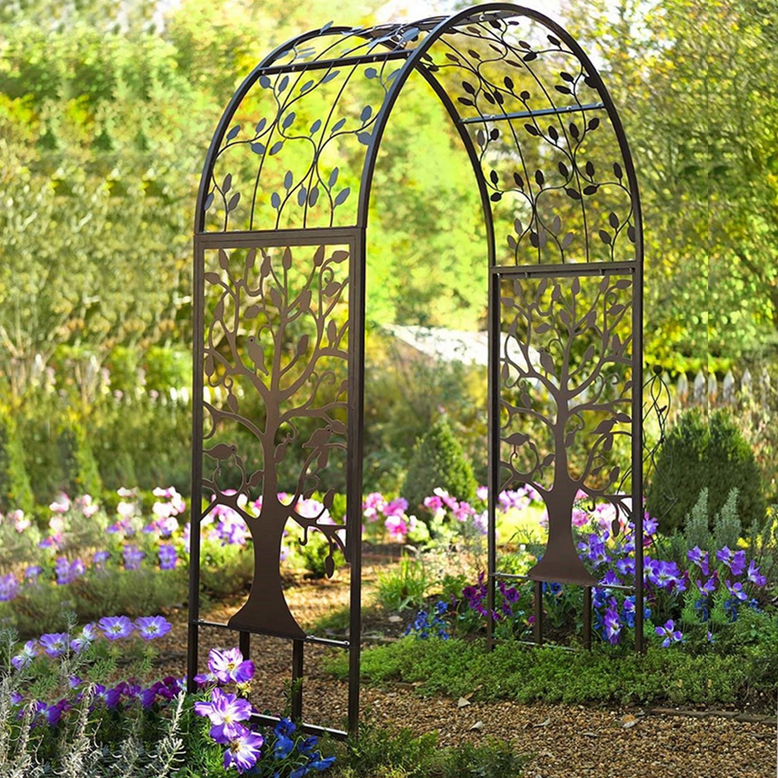 EBTOOLS Outdoor Garden Arch Plant Climbing Rack Trellis for Party Wedding Ceremony Decoration,Patio Arch,Garden Arch