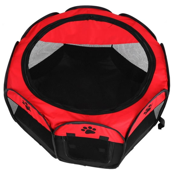 EBTOOLS Pet Play Tent, Portable Foldable Cage Exercise & Play Tent Mesh Cover Dog Playpen Exercise Pen Kennel, Indoor & Outdoor Use