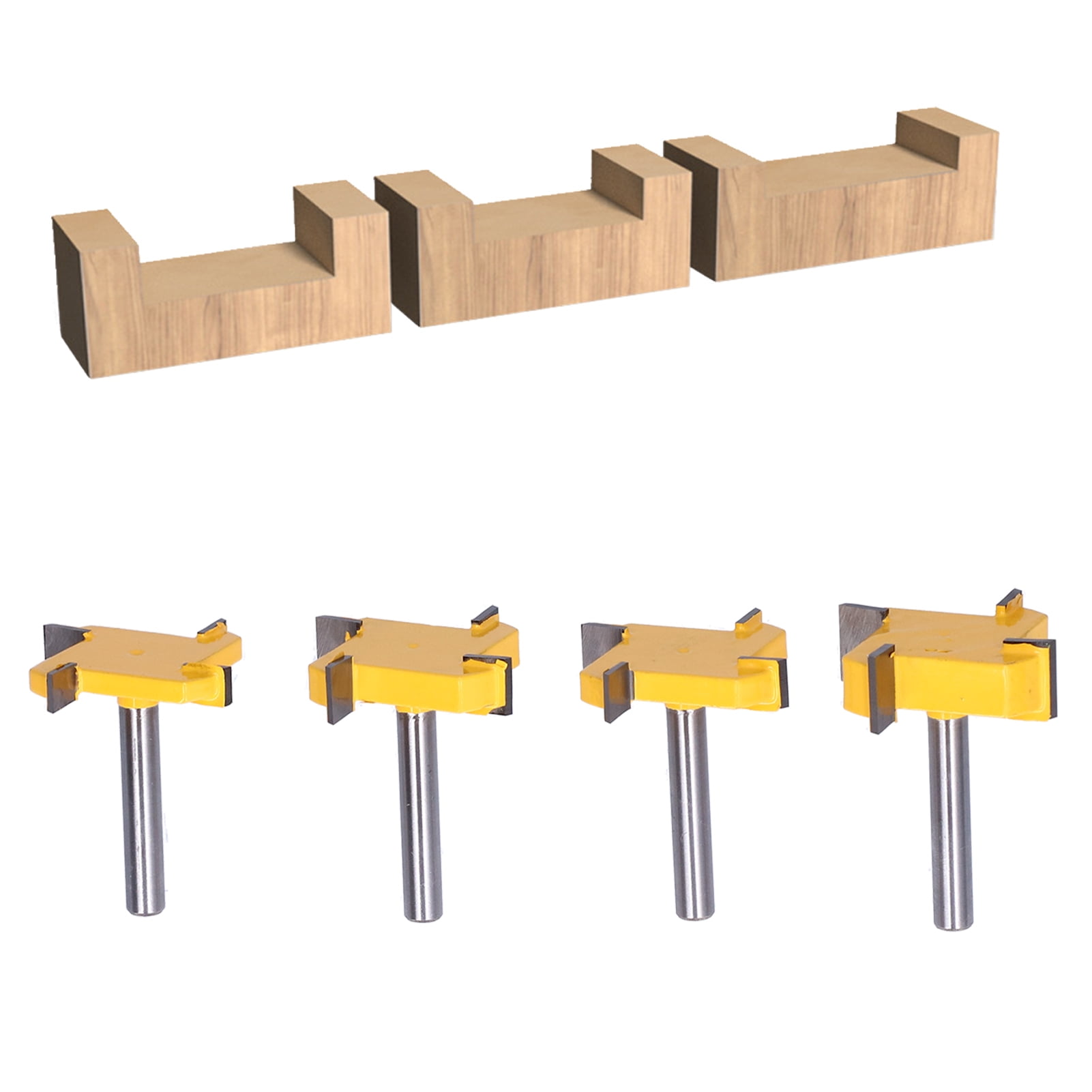 EBTOOLS Surfacing Router Bit,Surfacing Router Bit 1/4 Shank 4 Flute ...