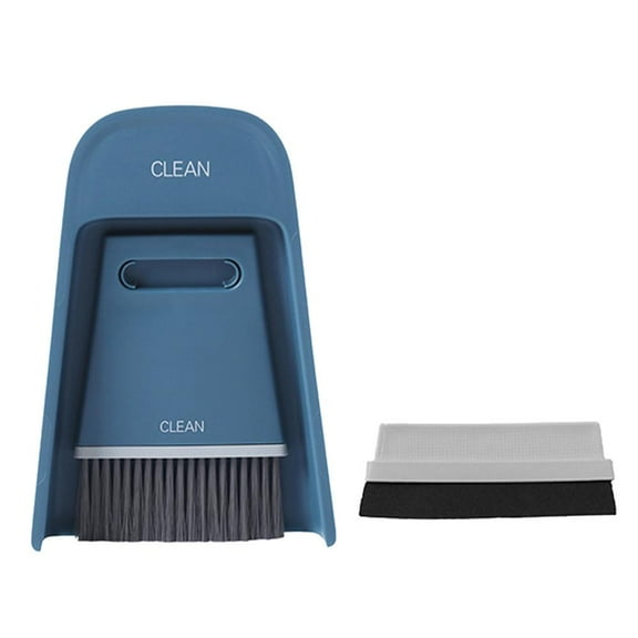 EBTOOLS Table Cleaning Tool Gray White, Broom Dustpan Set, For Pet Computer Keyboard