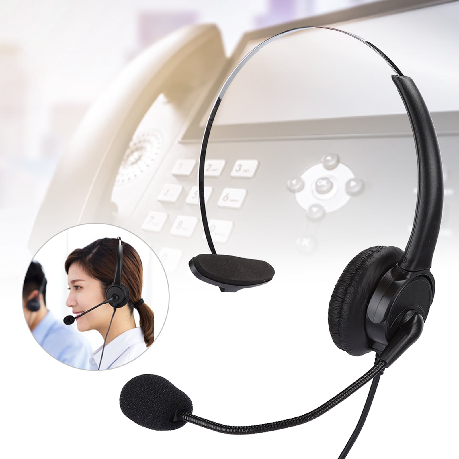 Logitech H111 Stero Headset Stereo Mini phone 3.5mm Wired 20 Hz 20 kHz Over  the head Binaural Supra aural 7.71 ft Cable Bi directional Microphone Black  Graphite - Office Depot