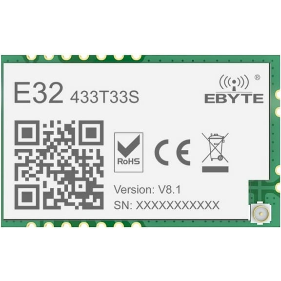EBYTE 433MHz Lora Wireless Module RF Transceiver E32-433T33S 33dbm Long Distance 12KM Wake on Air IPEX Stamp Hole