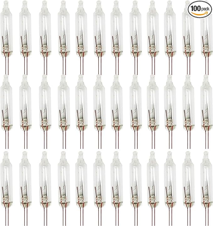 EBaokuup 100cs 2.5 Volt Mini Christmas Replacement Light Bulbs