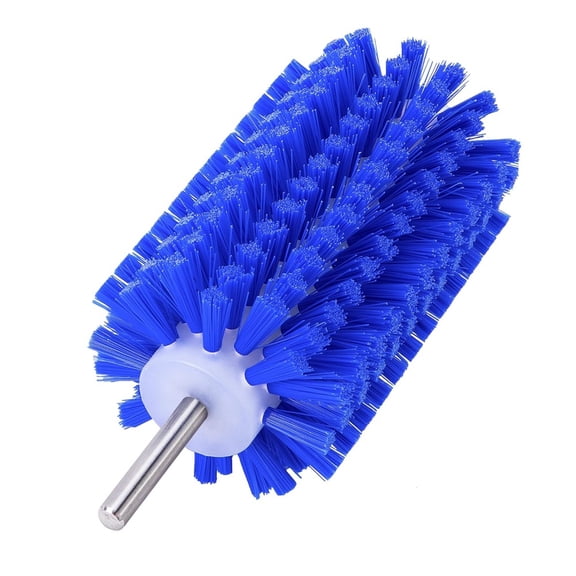 EBaokuup 2 Pcs Livestock Mini Roto Drill Brush Attachment-0.2 Inch Drill Shank Cattle Fur Brush-Cattle Scratcher Roto Brush for Goat Sheep Cattle Horse Pig Grooming,1 Pcs