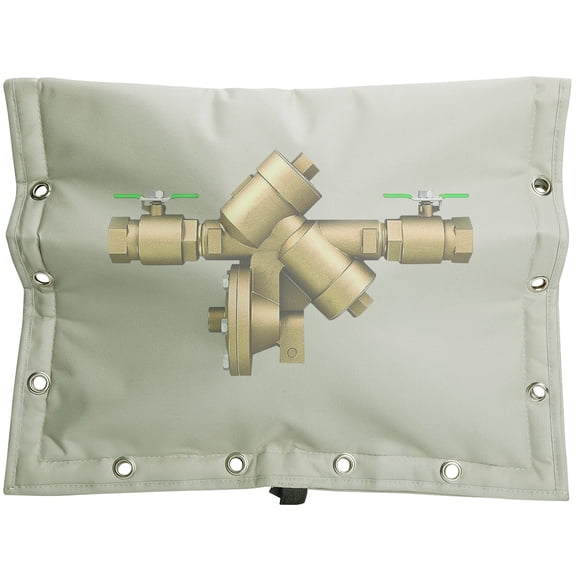 EBaokuup 30 x 24 Inch Backflow Preventer Cover, 3 Way Opening Pipe Insulation Cover for Sprinkler Valve Winter Freeze Protection