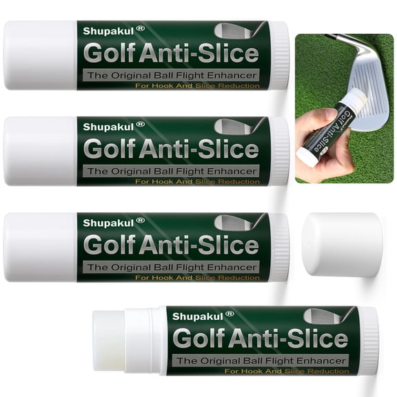 EBaokuup 4 Pcs Golf Anti-Slice & Anti-Hook Compound, Driver Wax Sticks for Clubs