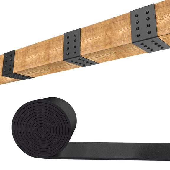 EBaokuup 5 Ft Faux Wood Beam Strap, Flexible Gap Cover Strap for Ceiling Beams