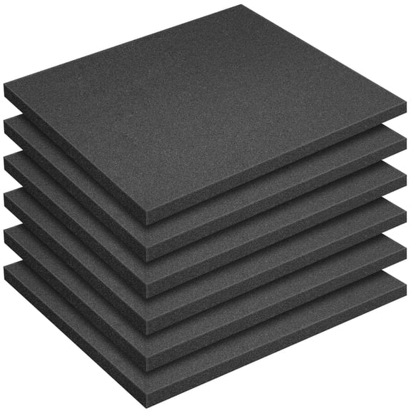 EBaokuup 6 Pcs 16 x 12 x 1 Inch Polyurethane Foam Inserts, Cuttable Case Foam