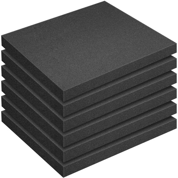 EBaokuup 6 Pcs Polyurethane Foam Sheets, 16 x 12 x 1.5 Inch Cuttable Foam Inserts