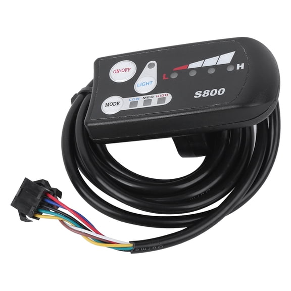 EBicycle Lithium Battery LED Meter S800 Display Horizontal Black & White Screen 48V Electric Bike Computer 5.12 in / 13 cm
