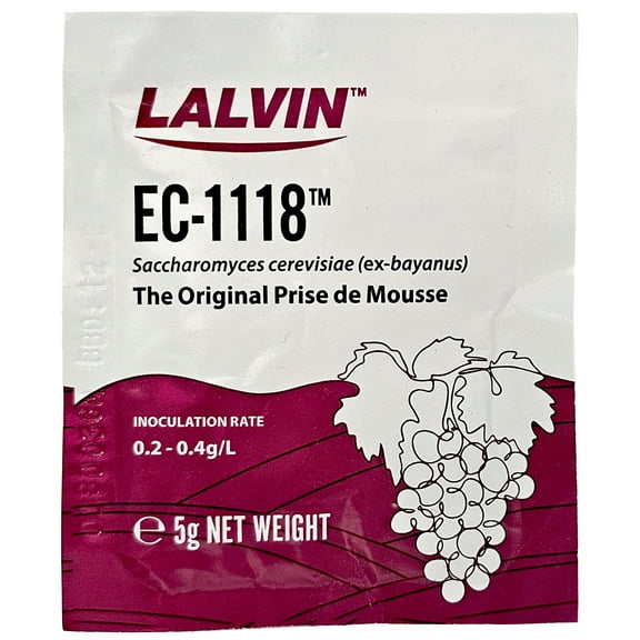EC-1118 Saccharomyces bayanus 3 (5 g. Pouchs)