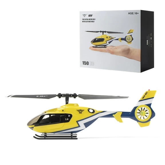 EC-135 1/68 Scale RC Helicopter with 6-Axis Gyro, 2.4G 6CH RTF RC Helicopter with Altitude Hold, Realistic Aviation Model for Hobbyist