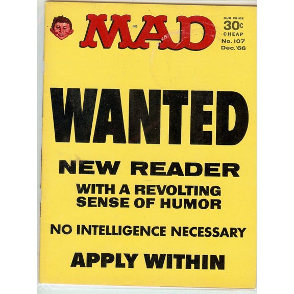 EC Comics MAD Magazine #107 December 1966 VG/FN (5.0)