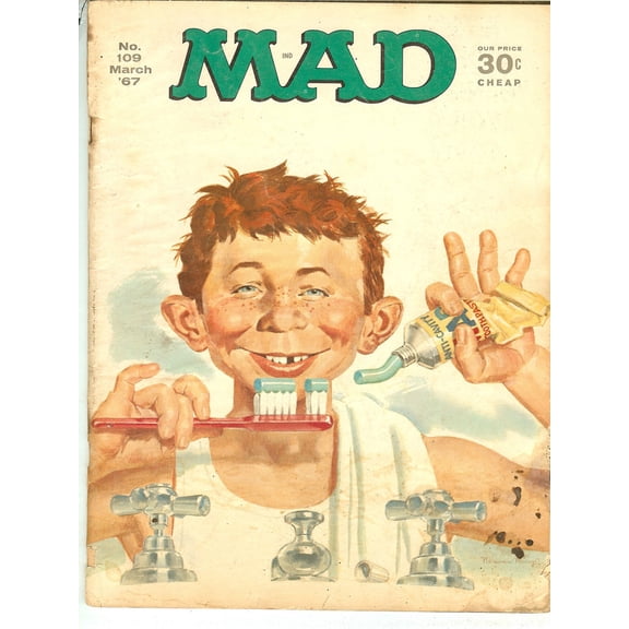 EC Comics MAD Magazine #109 March 1967 GD/VG (3.5) Reader Copy