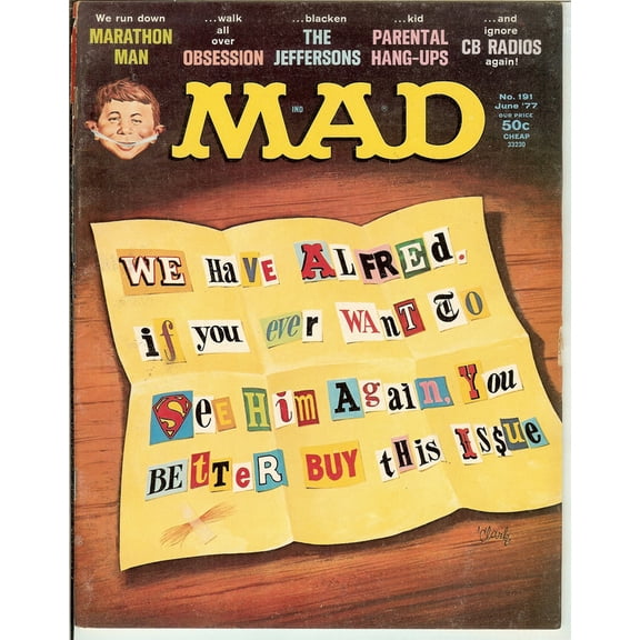 EC Comics MAD Magazine #191 June 1977 VG/FN (5.0)