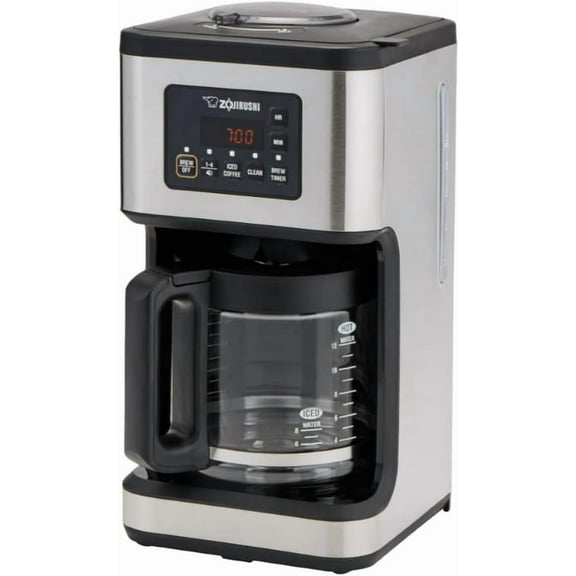 EC-ESC120 Coffee Maker Dome Brew Programmable, StainlessSteel and Black