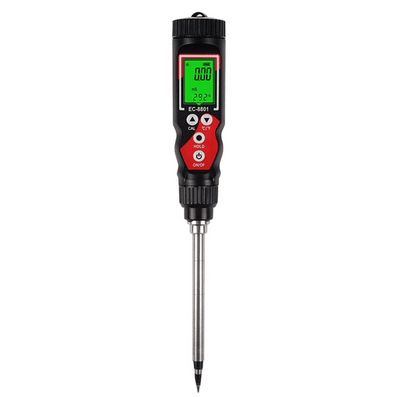 EC Soil Detector Digital EC Temperature Soil Tester Electrical Conductivity Soil Meter for Potted Plan
