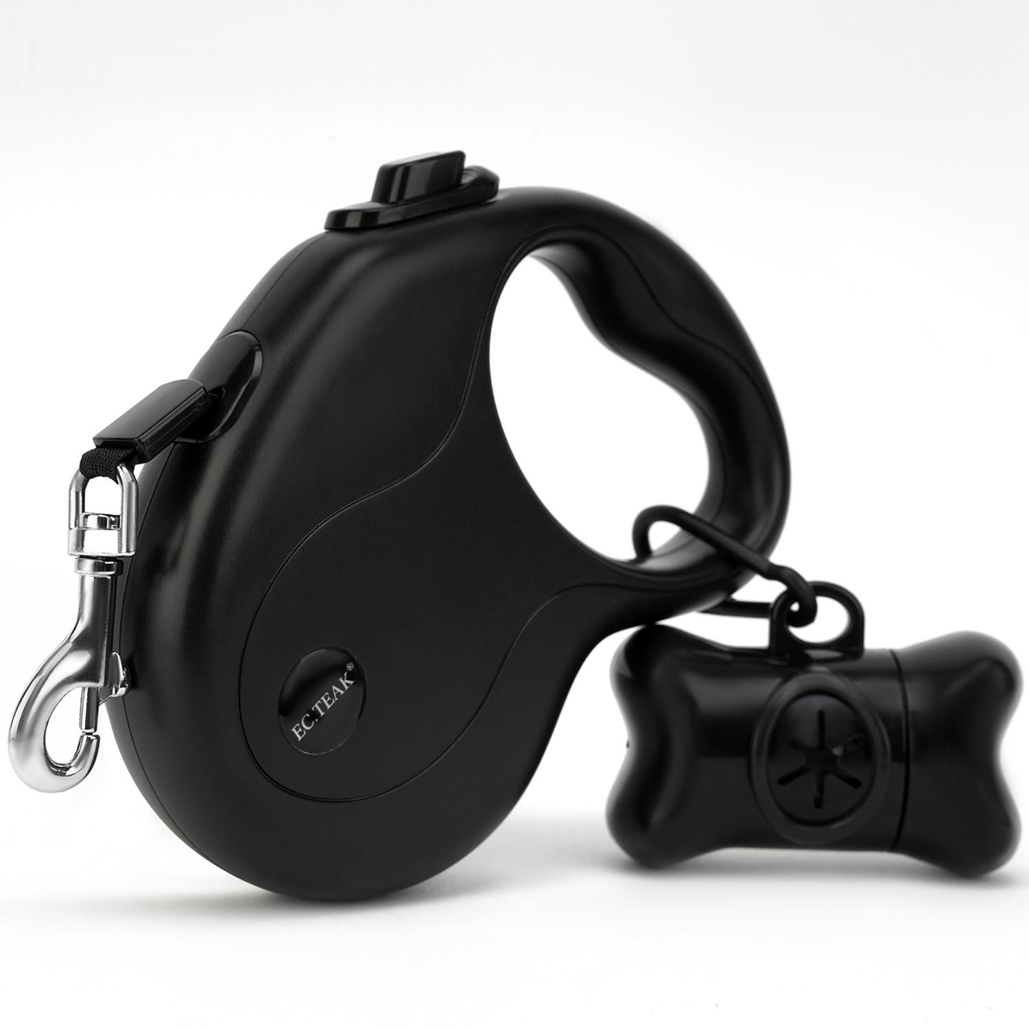 EC.TEAK 16 FT Retractable Dog Leash with Poop Bag Holder, Dog Walking