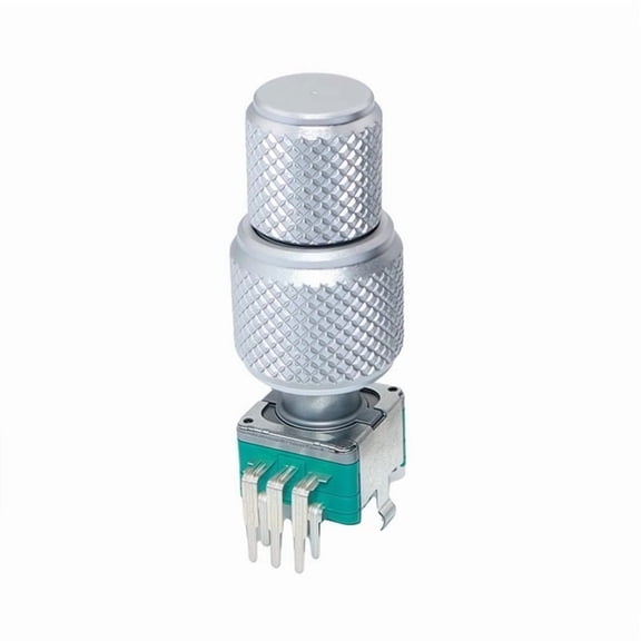 EC11EBB24C03 Dual- Encoder with Button Switch, 30-Position, 15-Pulse, 25mm Aluminum Alloy Caps