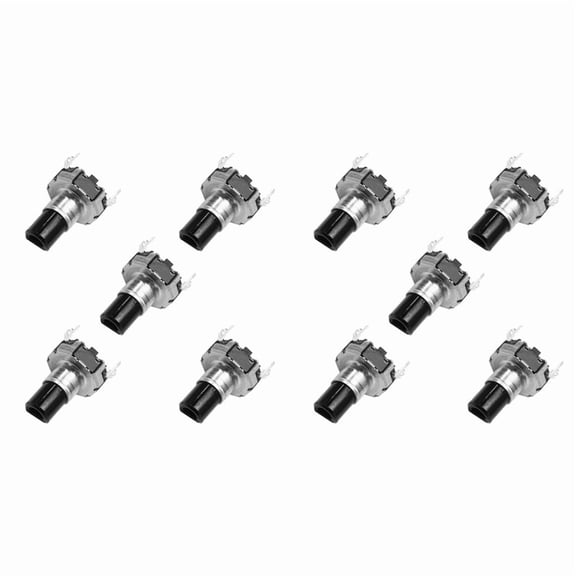 EC12D1524403 Encoder with Push Button Switch, 30 Position, 15 Pulse, 10-Pack for CNC and Robotics