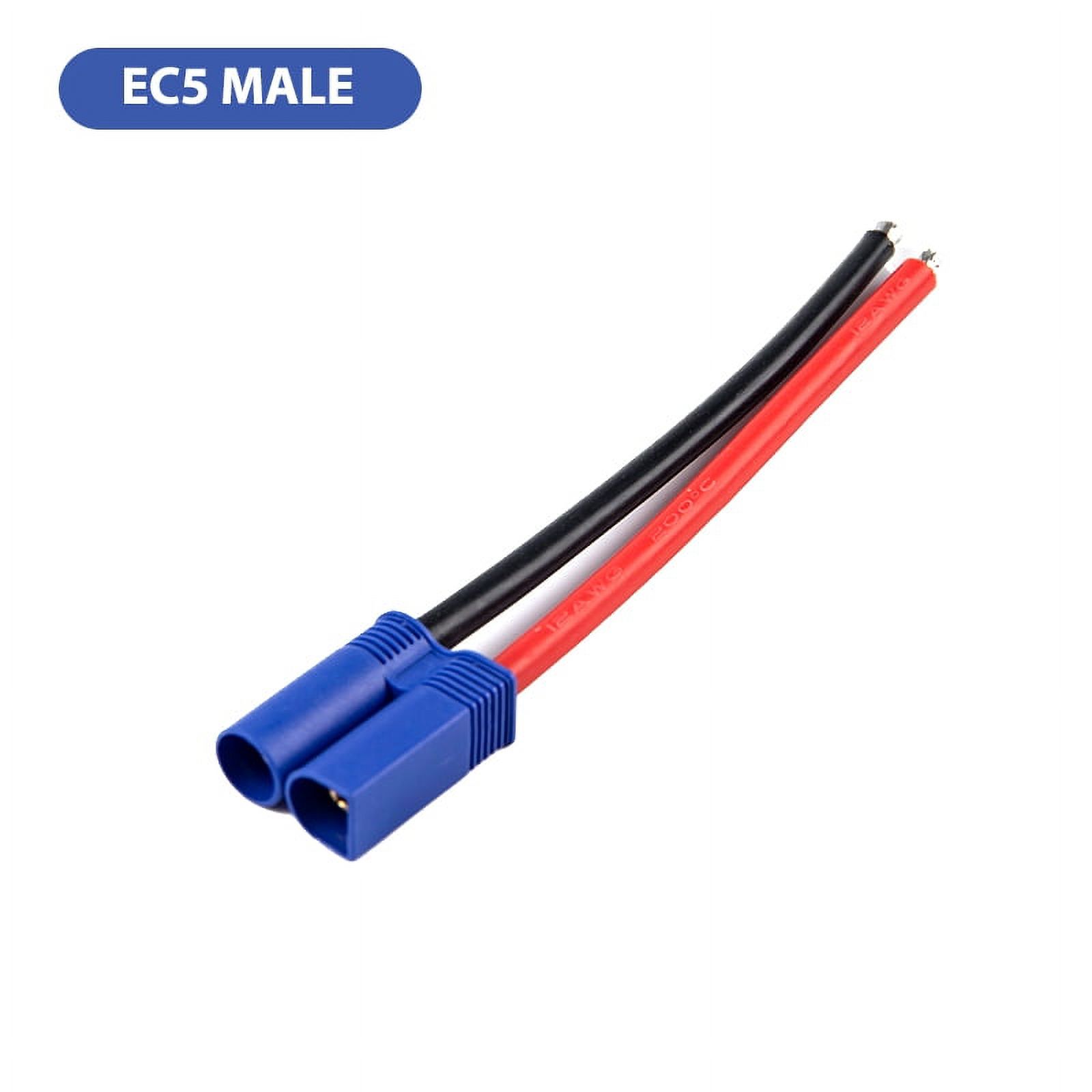 EC2/EC3/EC5 Male Female Connector Pigtail Cable Silicone Wire RC Lipo