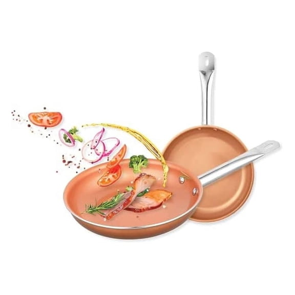 EC2322 2 Piece Non-Stick Ceramic-Infused Copper Cookware Set