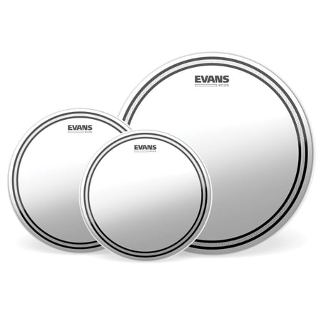 EC2S Clear Tom Pack with HD Dry Snare Head - Rock