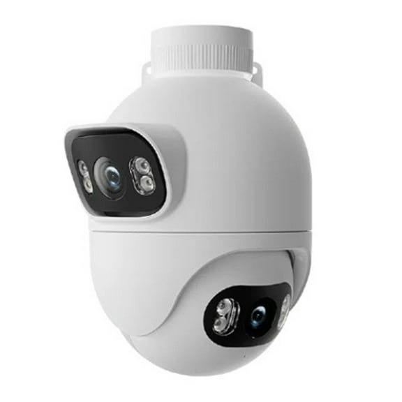 EC6 WiFi Dual 2K Lens Spotlight Camera Color Night Vision AI Detection Two-Way Audio Sirens Alarms Security Cam US Plug