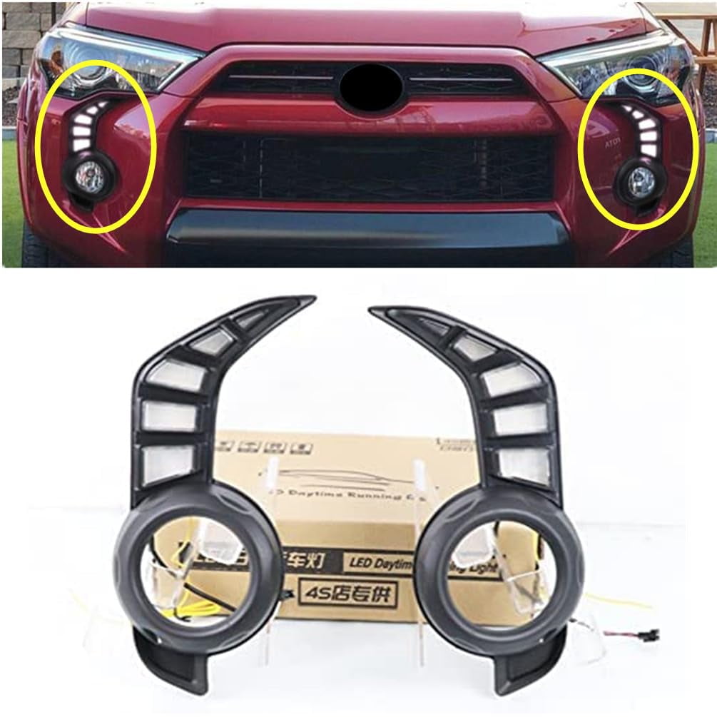 Car DRL Daytime Running Lights With Turn Signal LED Lights Lamps For Toyota Aygo MK2 2014+ P21W PY21W BAU15S Car Accessories