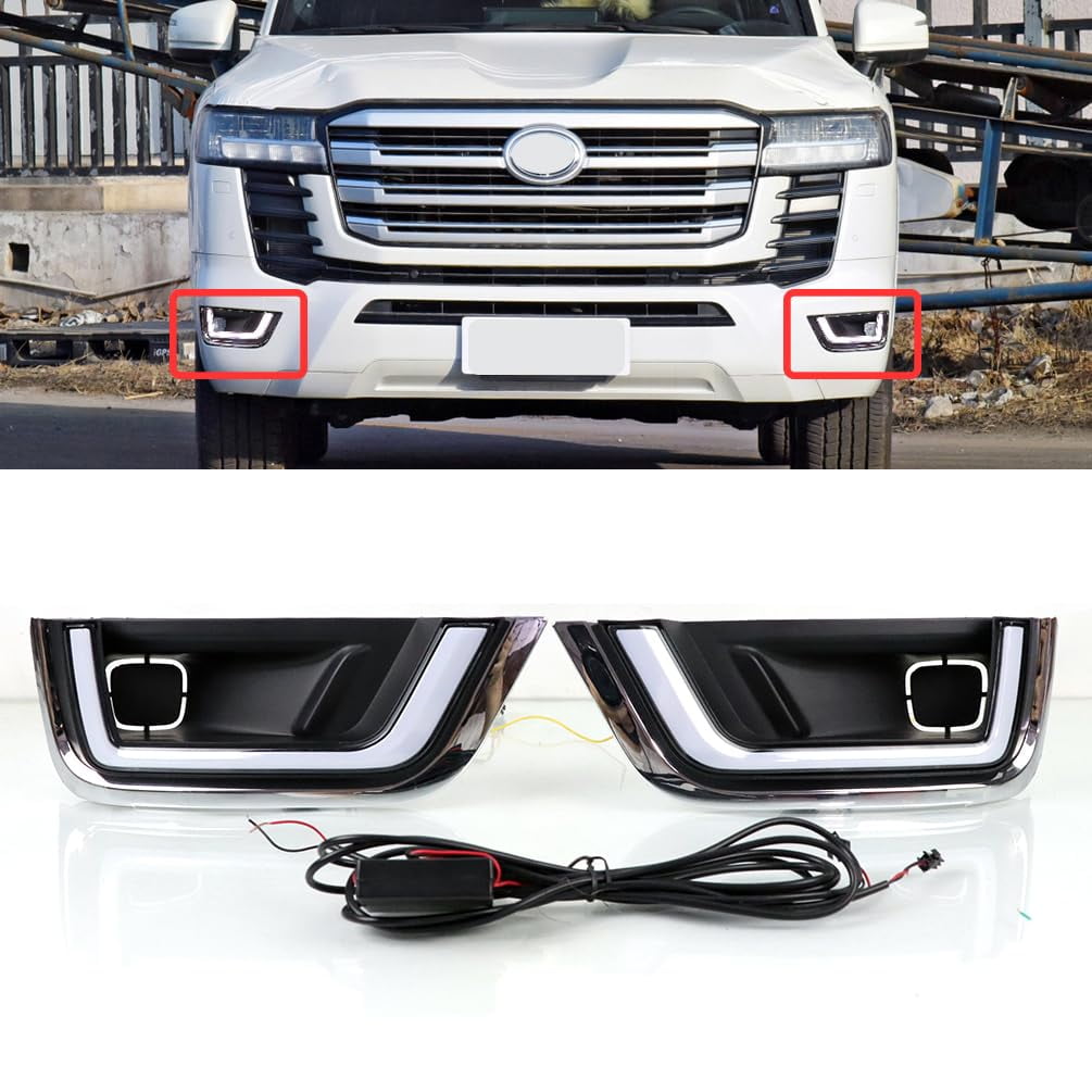 ECAHAYAKU Front Fog Lamp KEF16 Compatible with Toyota Land Cruiser ...