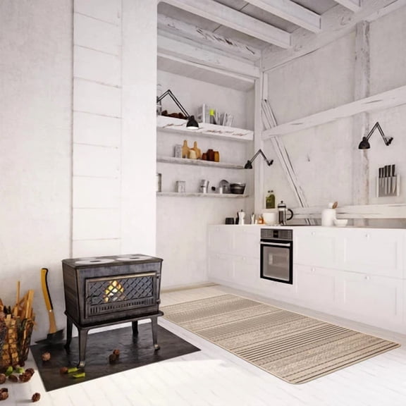 ECARPETGALLERY Cabana Indoor/ Outdoor Rug Tan 2'2 x 6'7