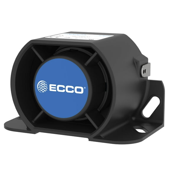 ECCO Backup Alarm 97dB 12V 36V Industrial Heavy-Duty Backup Reverse Warning Alarm with Beeper Tone for Truck Van Freight Car Lorry Heavy Vehicles, 2 Year Warranty CA2