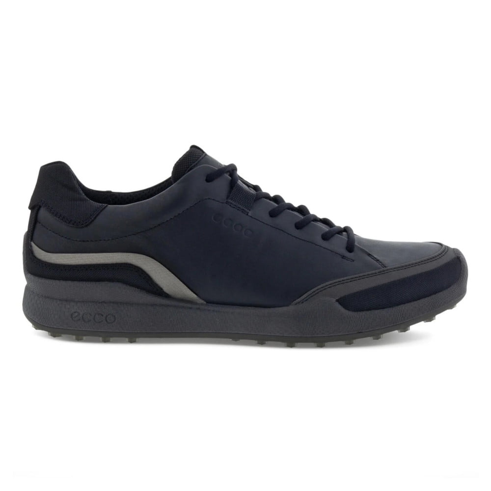 ECCO Men s BIOM Hybrid 1 Golf Shoe BLACK BUFFED SILVER BLACK 43 M