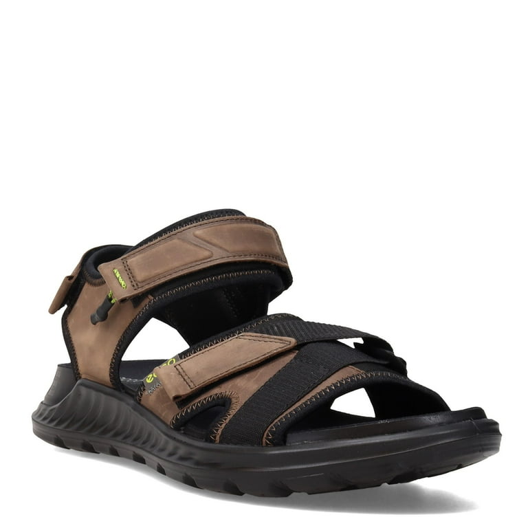 ECCO Men s EXOWRAP 3 Strap Sandal Coffee Black 44 M Walmart