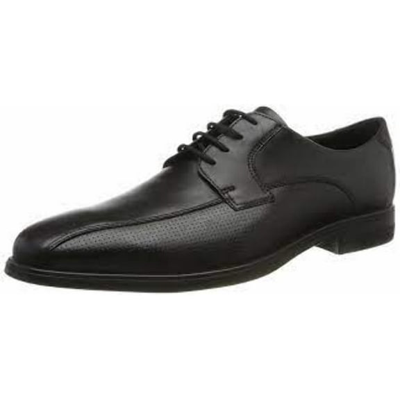 ECCO Men's Melbourne Bike Tie Oxford, Black, 46 EU/12-12.5 M US