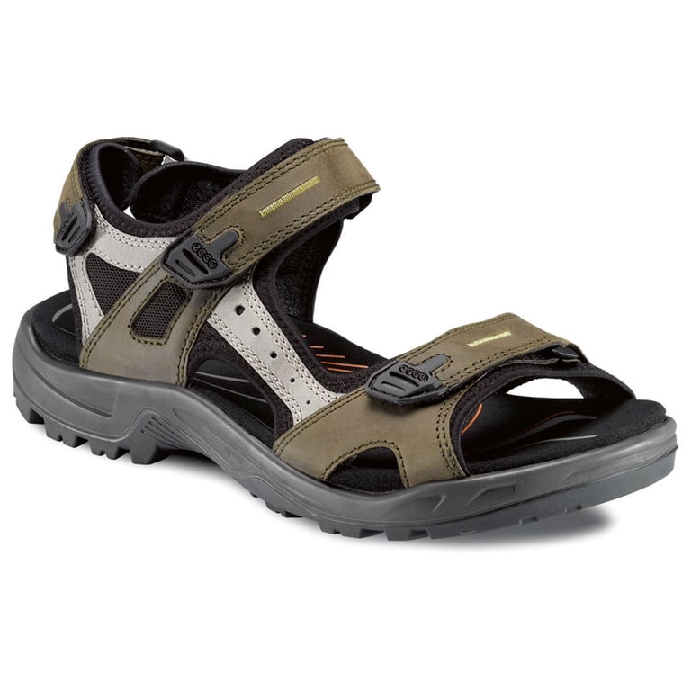Ecco Mens 43 Gray Leather Sport Sandals Offroad Yucatan Outdoor Hiking Comfort Amazon.com | ECCO Men main image 3