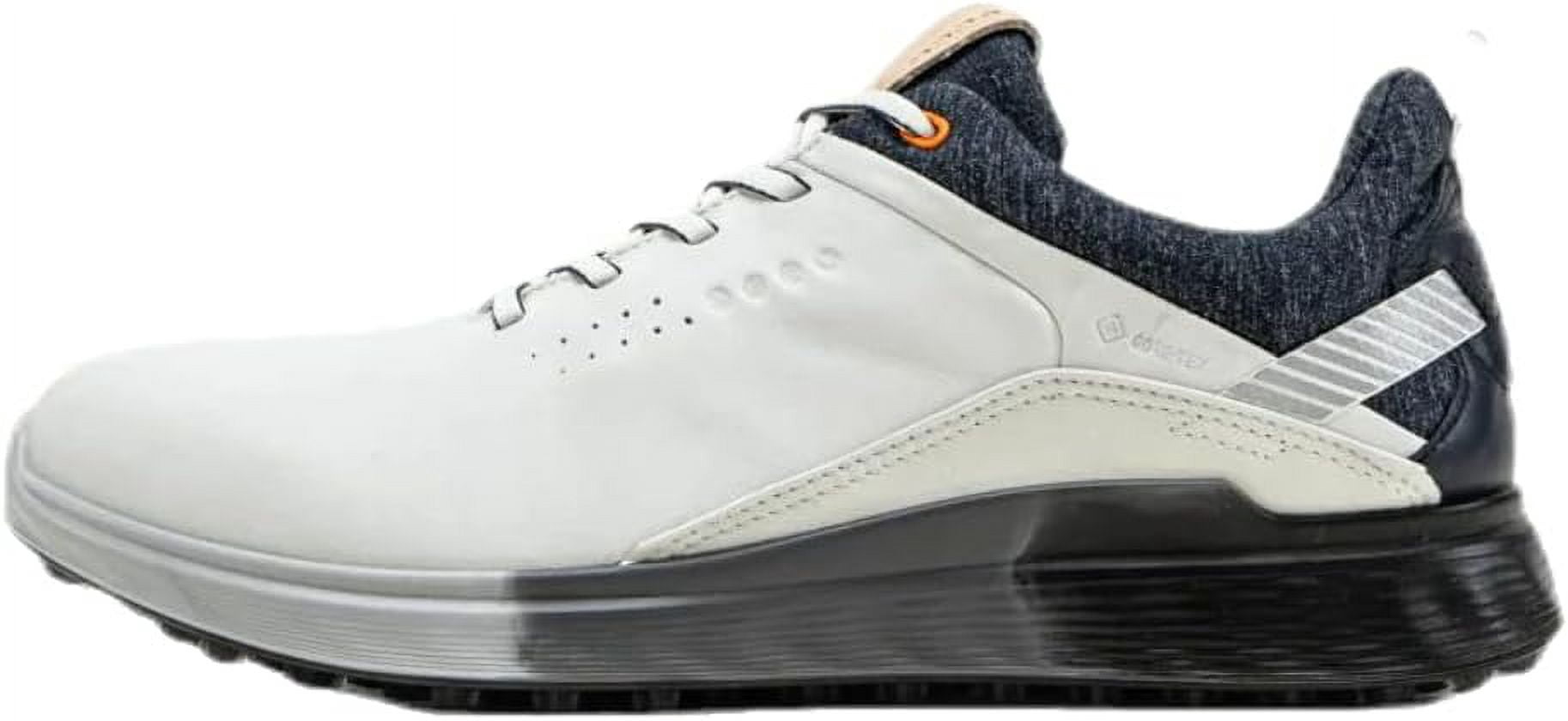 ECCO Mens S-Three Spikeless Gore-Tex Waterproof Golf Shoe White Grey Blue 41 ECCO S-Three Hybrid Golf Shoes Gore-Tex GTX Men main image 2