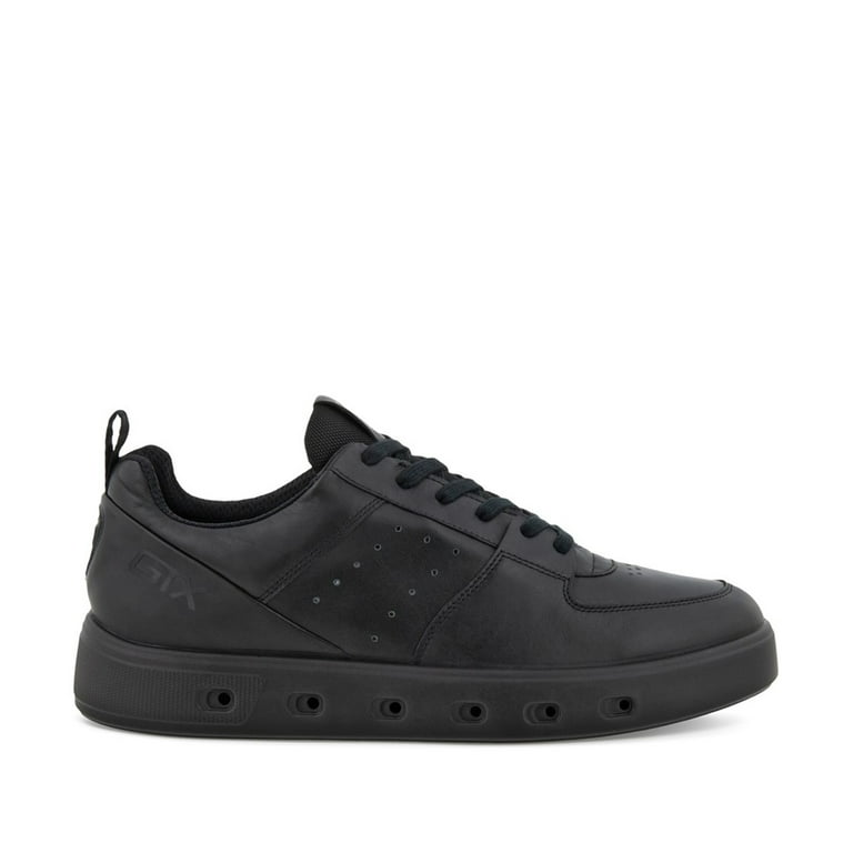 Ecco Mens Gore-Tex Surround Leather Black Sneaker Athletic Shoes